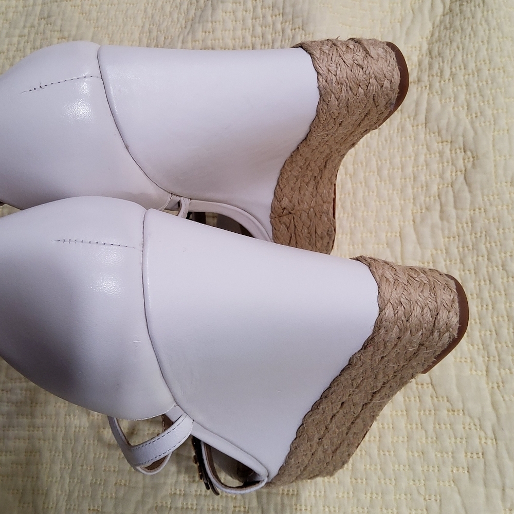 MICHAEL Michael Kors Heidi Wedge Espadrilles Size 6,5 - Picture 9 of 12